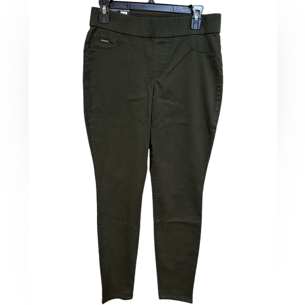 Nine West Women's Heidi Pull-on Skinny Olive Jeans